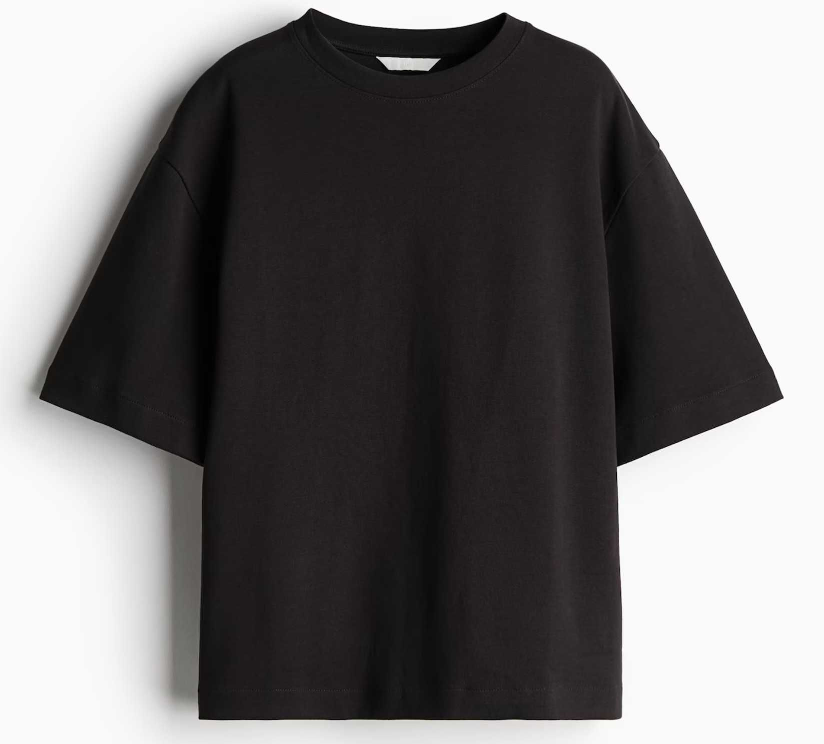 Женская футболка оверсайз, бренд H&M, цвет темно-бордовый, размер М