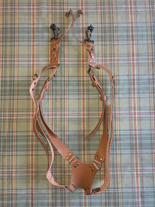 Ham foto dublu din piele ecologica