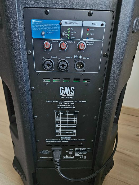 Тонколона GMS AUDIO FPJ15AD Bluetooth