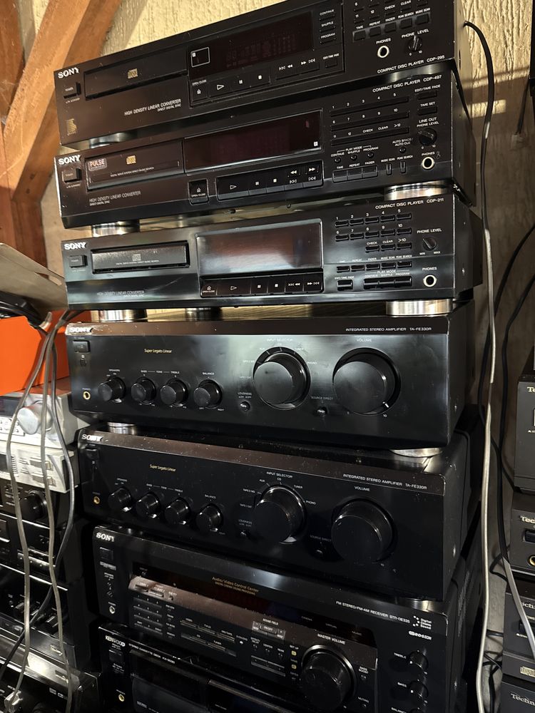 sony componente amp cd tuner boxe sony pickup