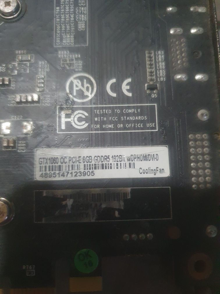 Видео карта gtx 1060OC ,6GB