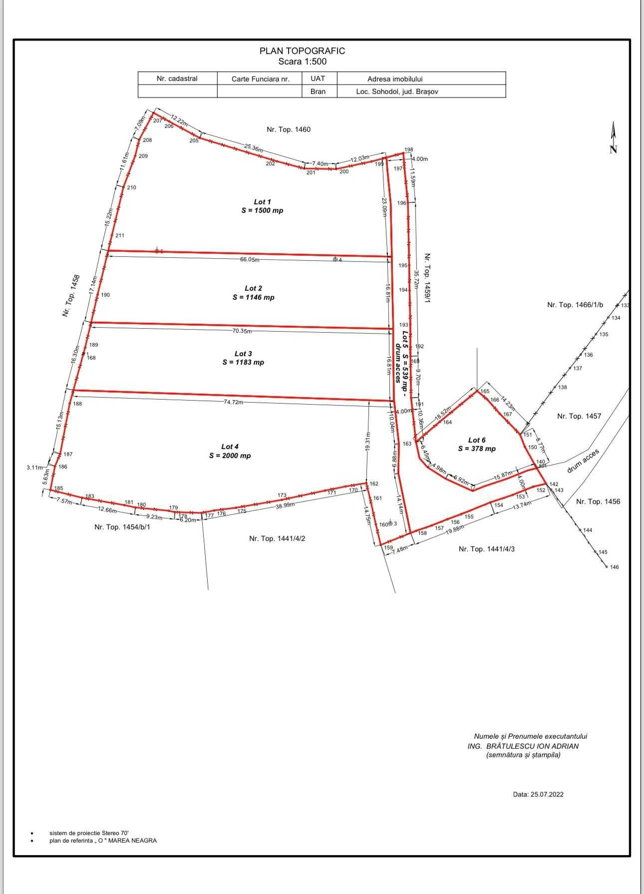 Vand Teren Bran | Sohodol | Brasov | LOT 1