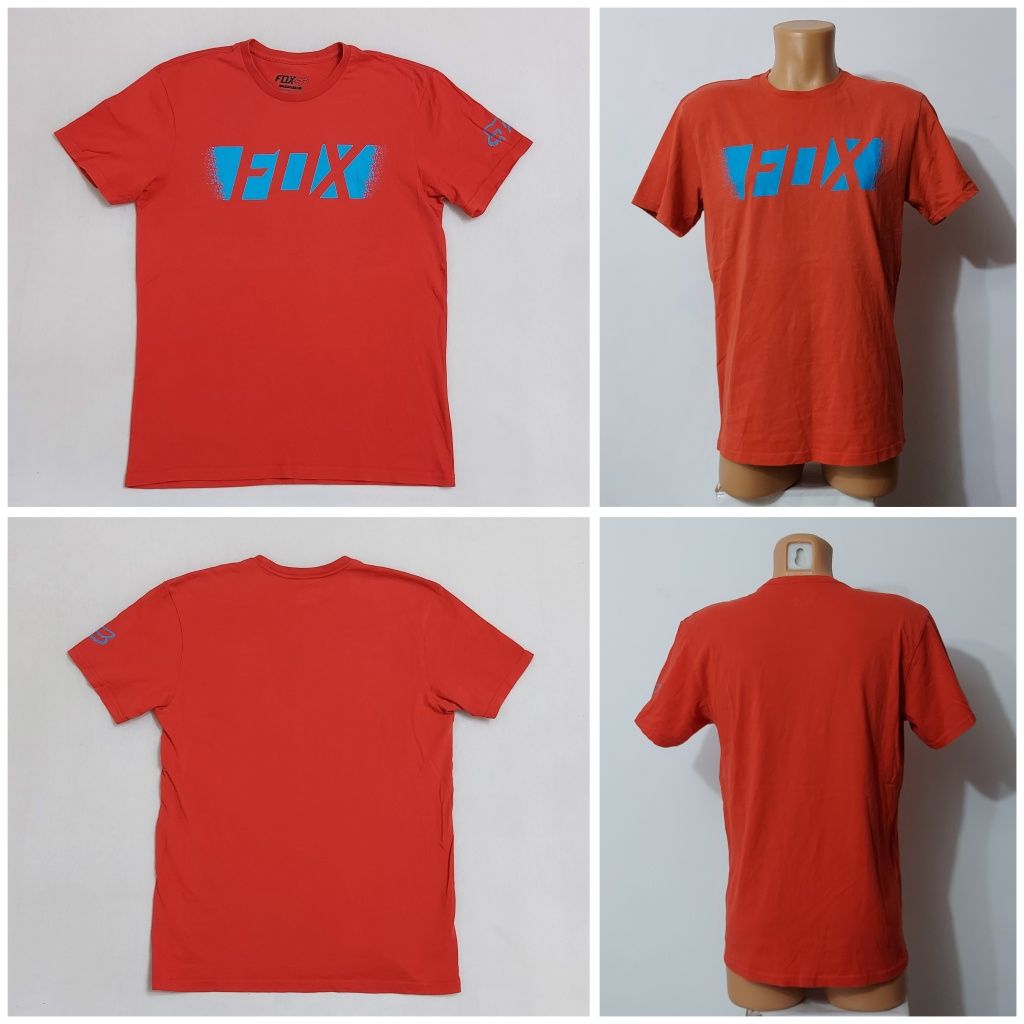 Tricou FOX Pragmatic, mărimea M Roșu, 100% bumbac (man)