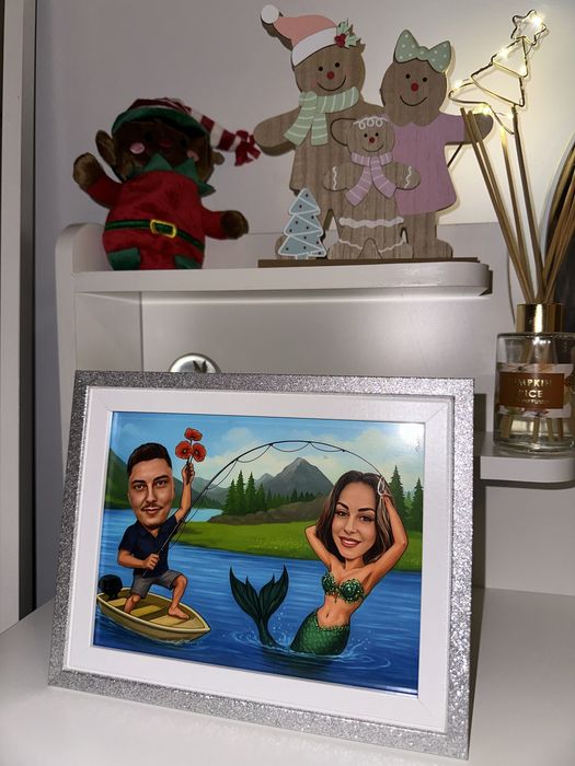 Caricatura Personalizata Inramata