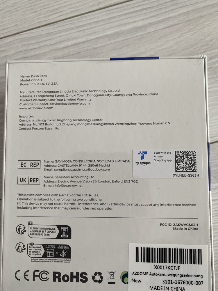 Видеорегистратор Azdome GS63H