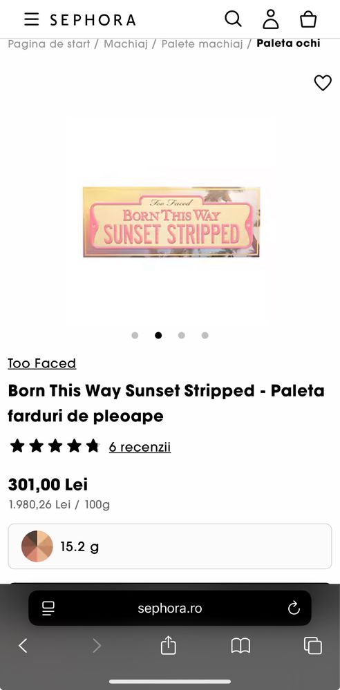Paleta farduri de pleoape Too Faced
