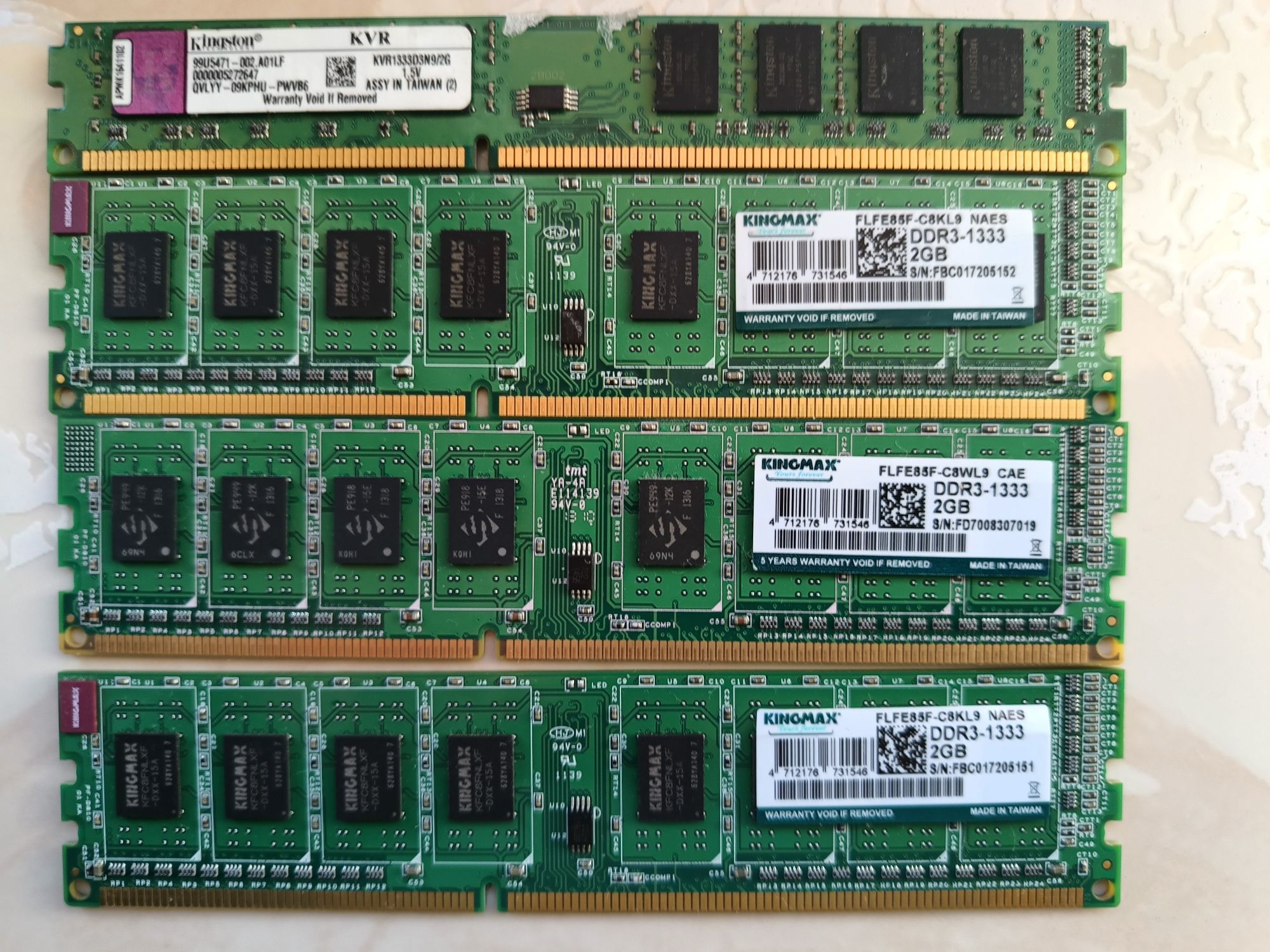 Vand memorii RAM ddr3 kingmax