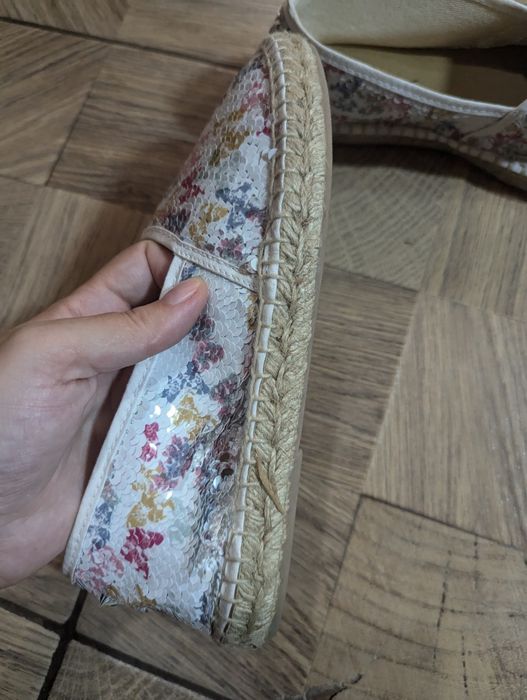 Vand espadrile facute in Spania, interior piele,marimea 38