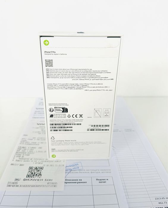 Чисто НОВ! iPhone 17 Pro 512GB Deep Blue ГАРАНЦИЯ 24 Месеца!