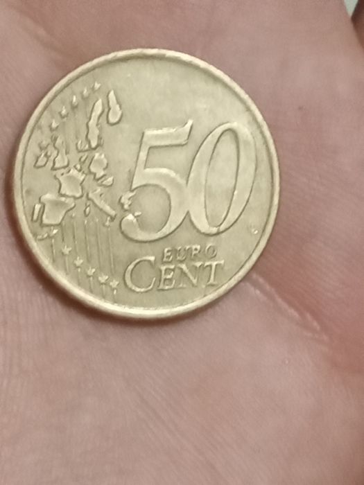 Vând monedă foarte rară de 50 EURO CENT Grecească 2002 de colecție