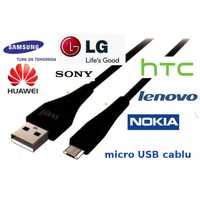 Cablu micro USB USB telefon tableta Samsung Huawei Lenovo LG Sony HTC