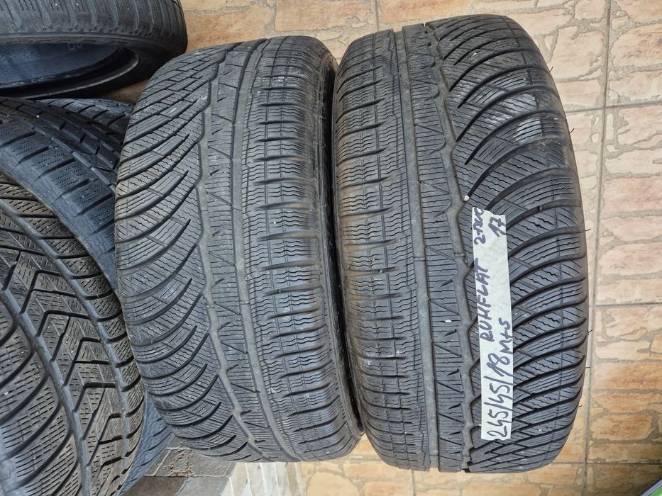 Vând cauciucuri 245/45/18 M+S 2 buc //Runflat// imp Germania