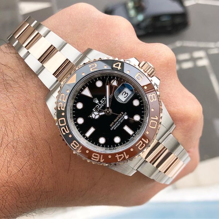 Rolex GMT Master II Silver Rose 126711