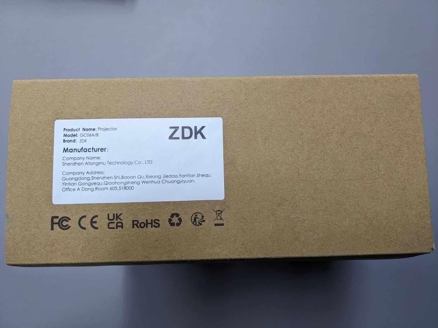 ZDK проектор 2024 с 5G WiFi поддръжка Ultra HD 1080P