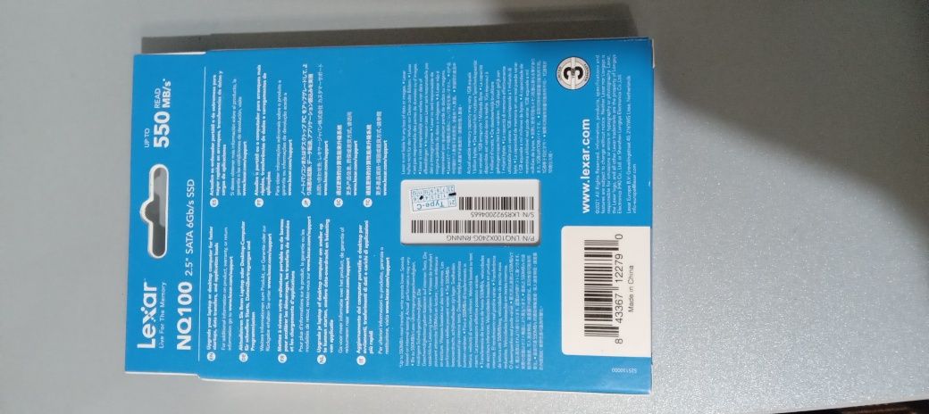 Твердотельный накопитель (хард диск)  SSD Lexar 240 GB SATA