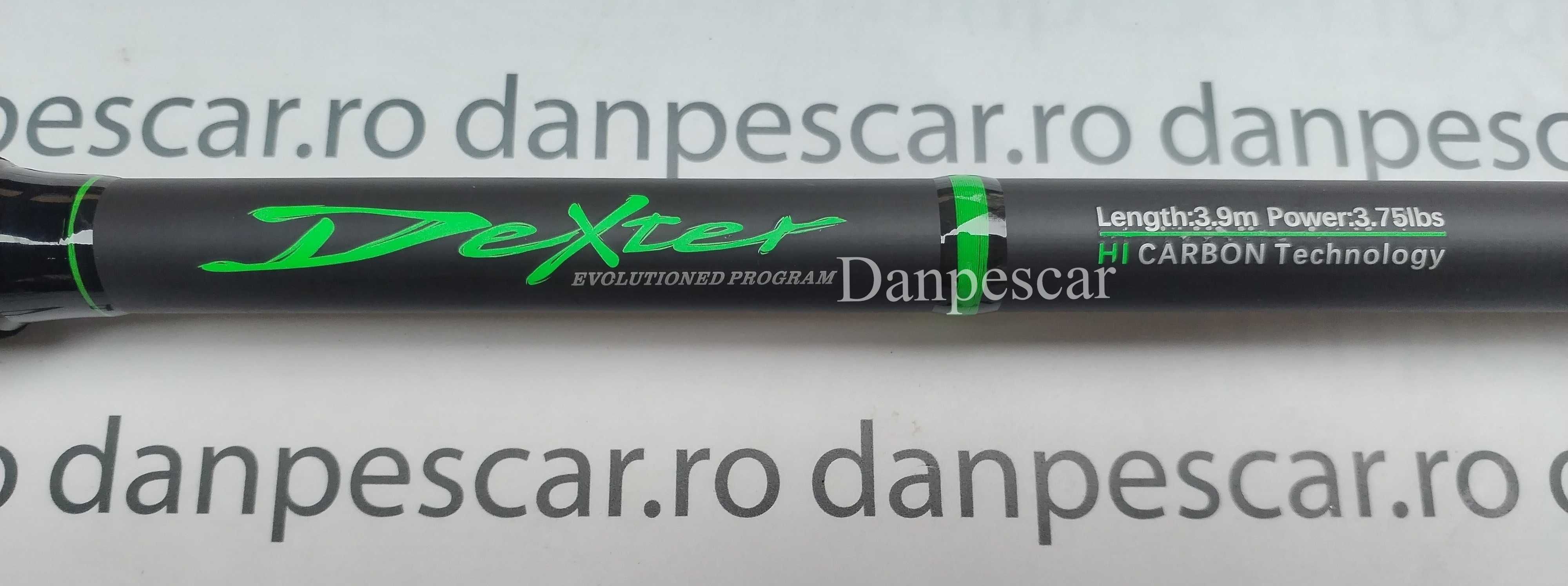 Lanseta carbon ROBINHAN DEXTER Tele Carp 3,90m A 3,75lbs. INELE MARI