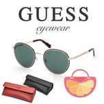 GUESS – Мъжки кръгли метални слънчеви очила "ROUND GOLD" нови с кутия