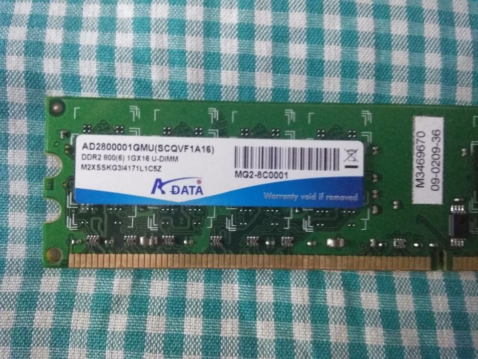 Рам памет Аdata (1Gb DDR2 800Mhz 240pin) 1ГБ ДДР2