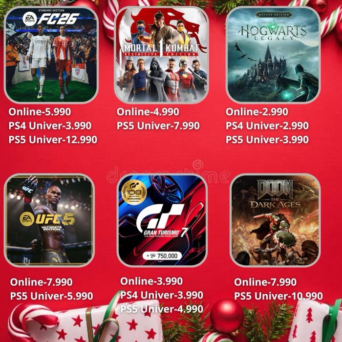 Игры на PS4/PS5 от 2000 тг (универсалы и онлайны)