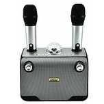 Dispozitiv Karaoke Disco putere 15W cu 2 microfoane wireles