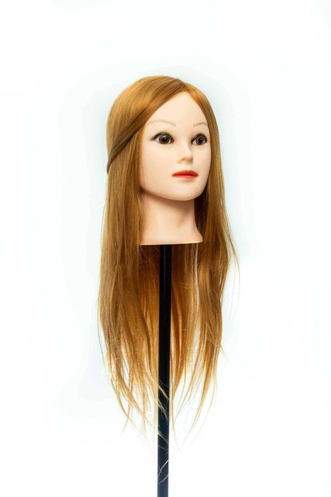 Тренировъчна глава за прически с естествен косъм