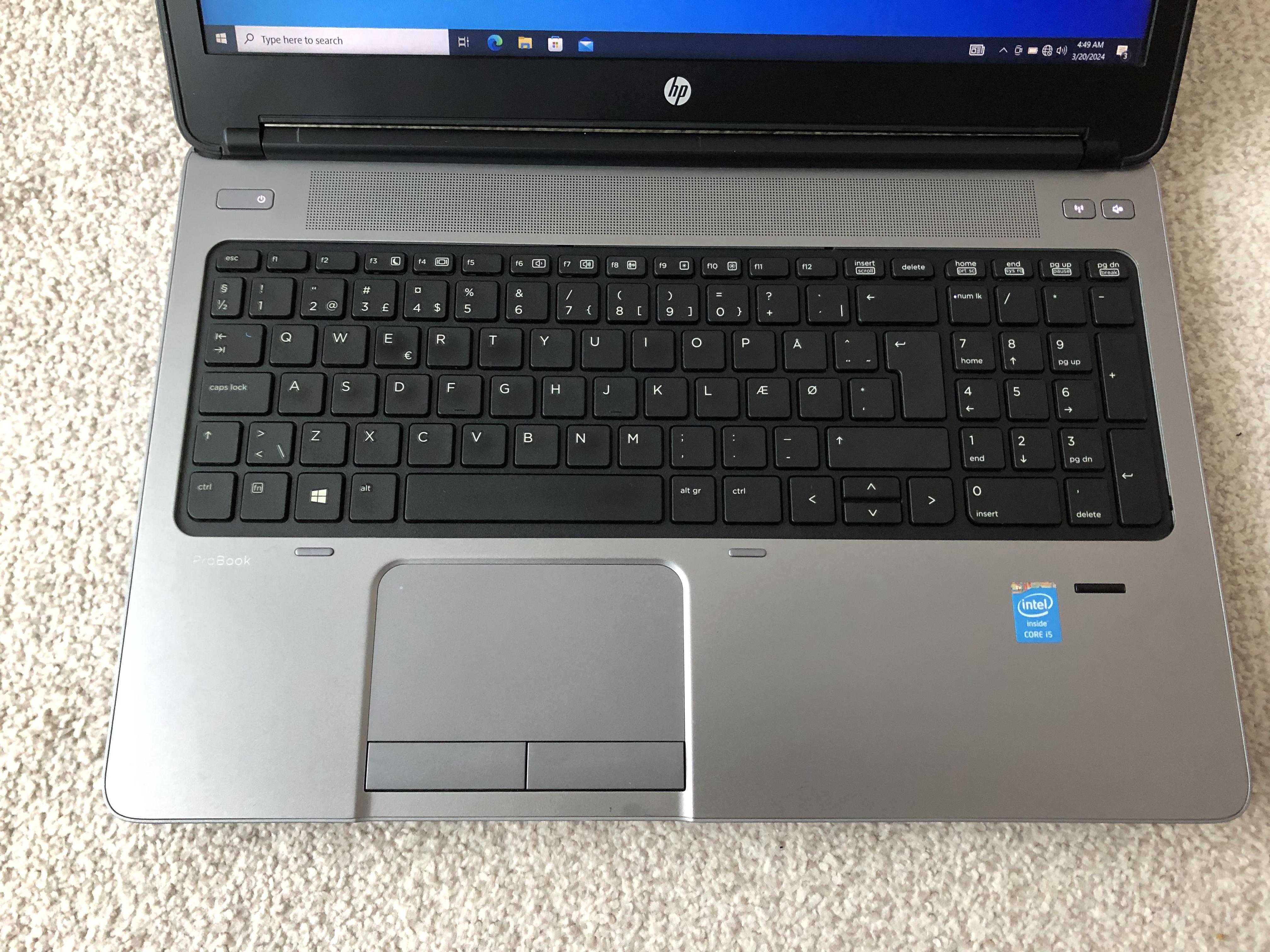 Laptop HP Probook 650 i5 4200M 2,5gHZ 8Gb Ddr3 120GbSSD 15,6 Led