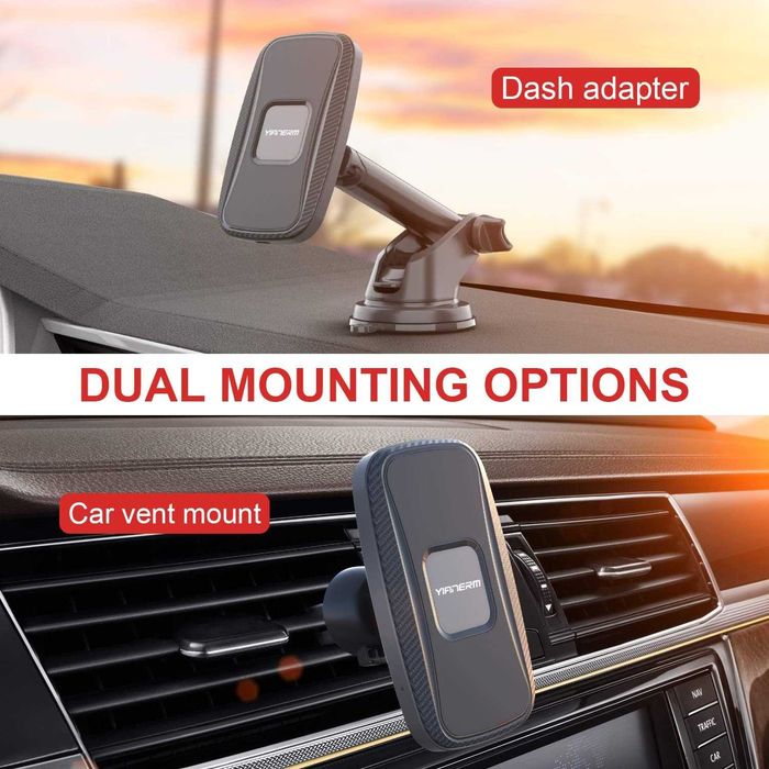 Магнитно QI бързо безжично зарядно за кола Yianerm