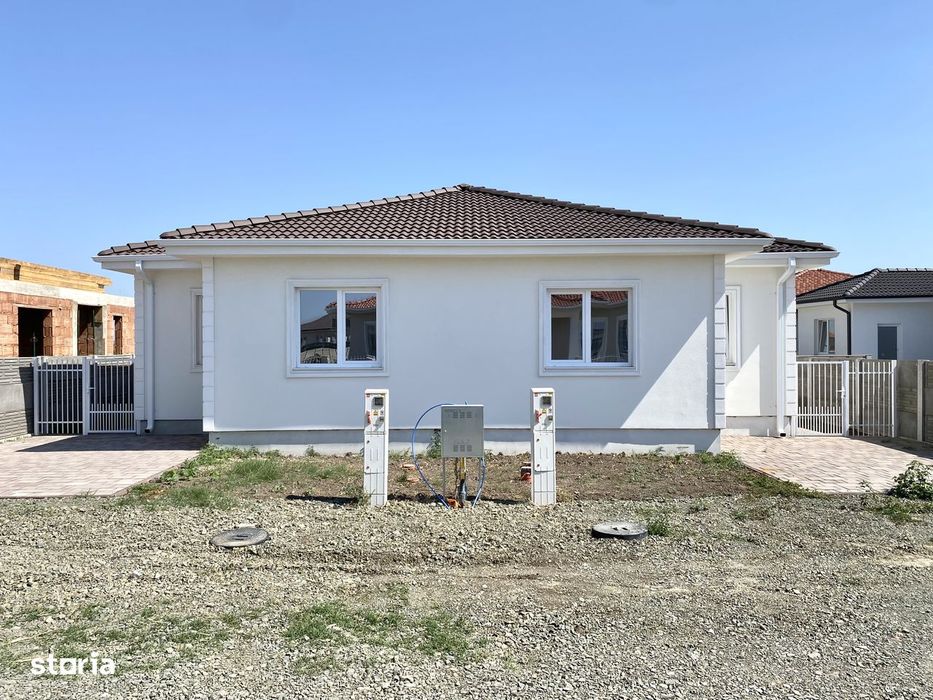 Duplex pe parter langa Timisoara | 3 camere si 2 bai | Perete dublu
