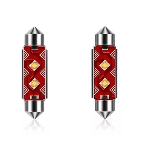 Led canbus крушки 2 броя 3535 2smd ultrabright festoon c5w c10w ...