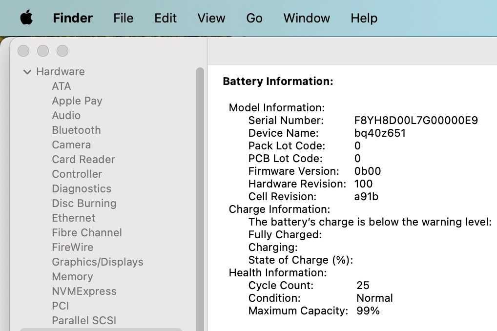 MacBook Pro 16" M3 Pro / 25 цикъла / 99% Battery/ 18GB RAM/512GB SSD