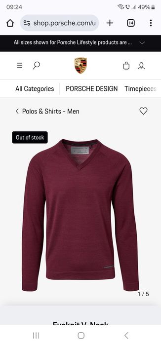 Pulover Puma Porsche Design Evoknit 595578 08 mărime S lucrat M