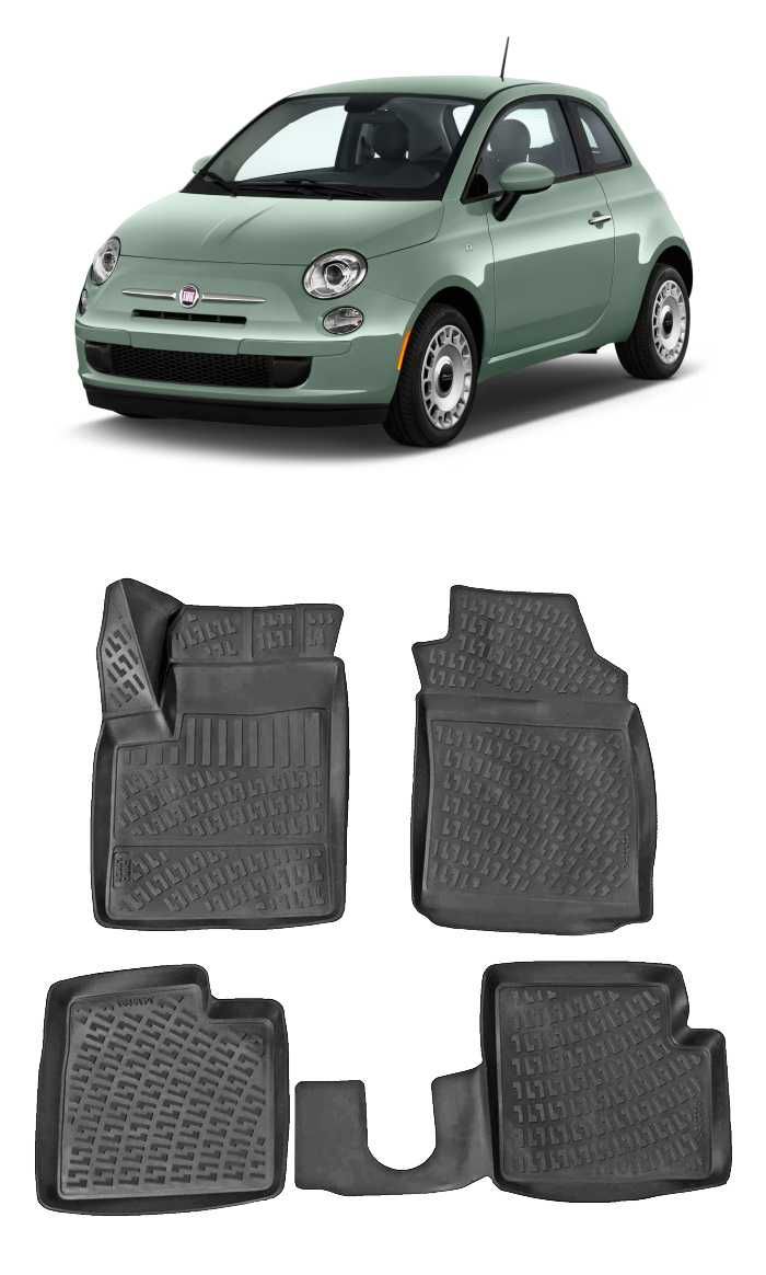 Гумени стелки RizLine съвместими с Fiat 500 11-19
