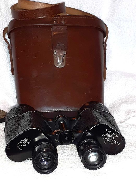 Binoclu CarlZeiss Jena 10x50 Q1 Dekaris Dienstglas  NVA