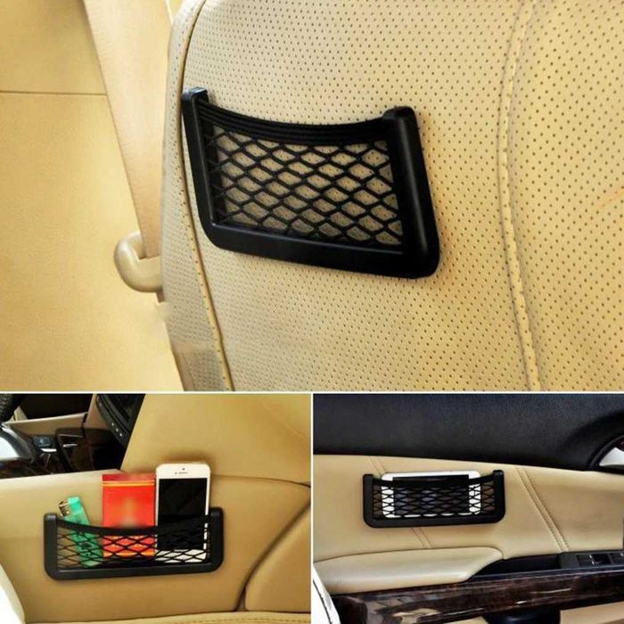 Buzunar auto, organizator din plasa elastica pentru depozitare [NOU]