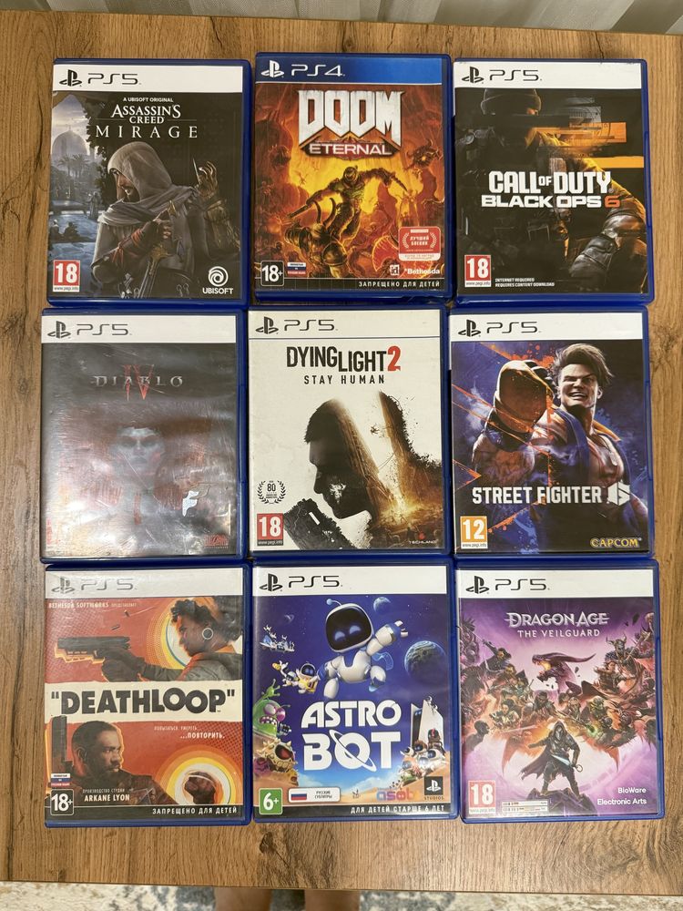 Игровые диски для PS 5 бу