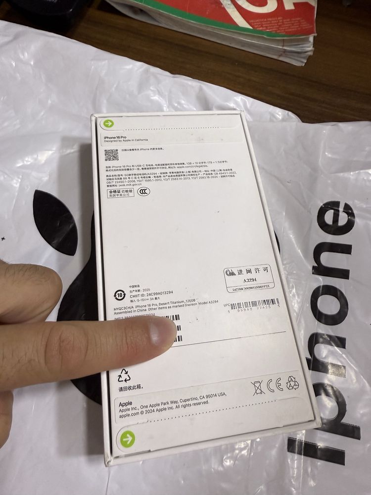 Iphone 16 pro 2 ta sim