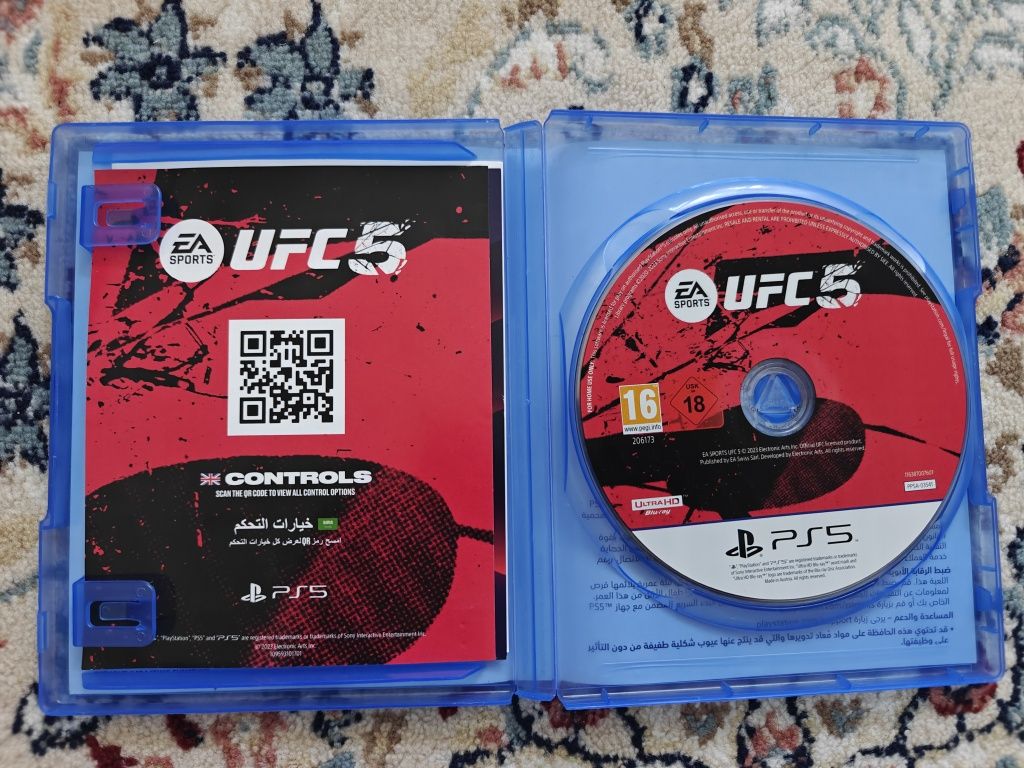Продам игру UFC 5 ps5 в отличном состоянии!
