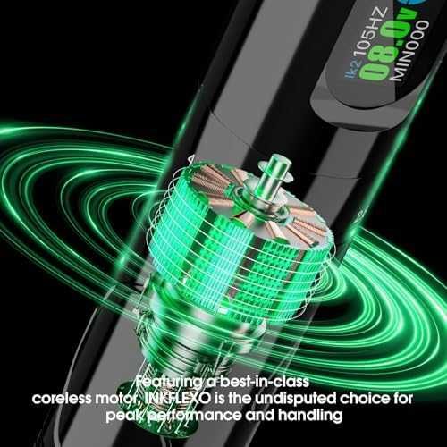 Нов Професионален тату комплект InkFlexo машина батерии игли мастила