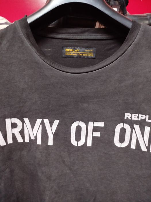 Оригинална тениска REPLAY Army M нова мъжка реплей