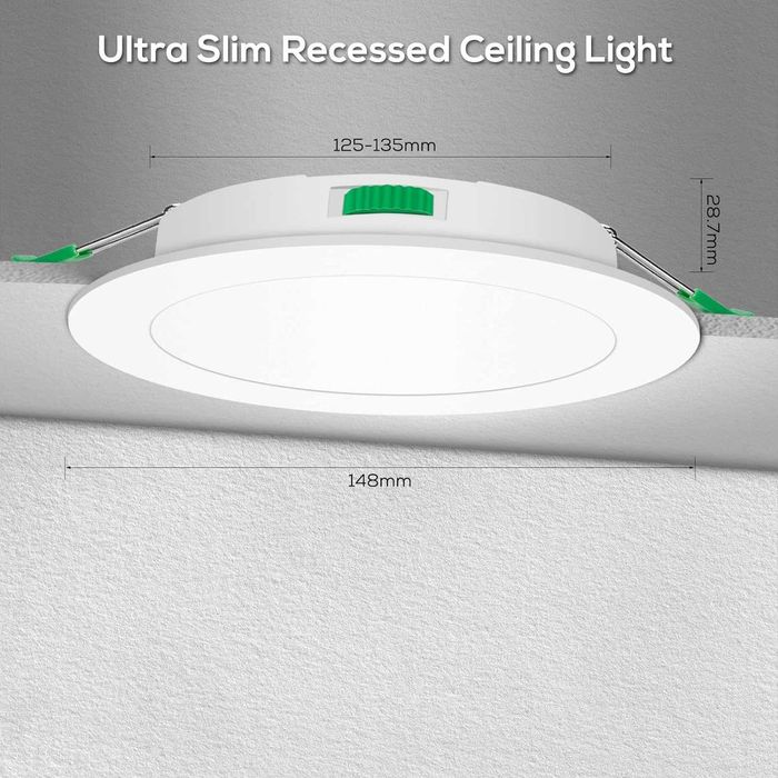 Bec Incastrat Spot LED ALUSSO,10W cu reglaj,135mm,pachet 6 buc,clasaF