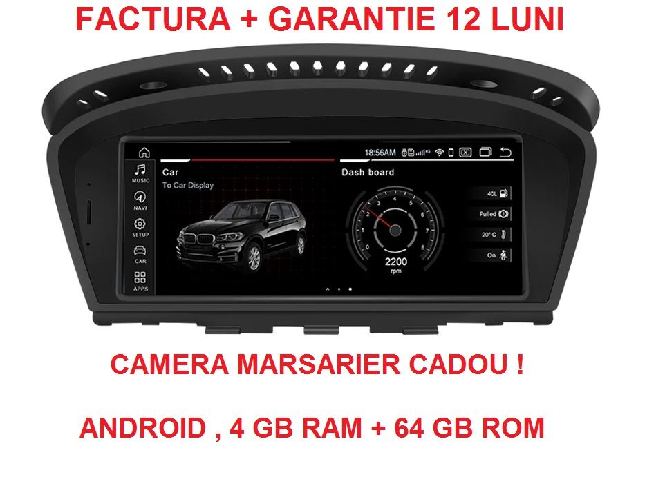 Navigatie BMW Seria 3 E90 E91 E92 E93 , Android Noua , Garantie , 4 GB