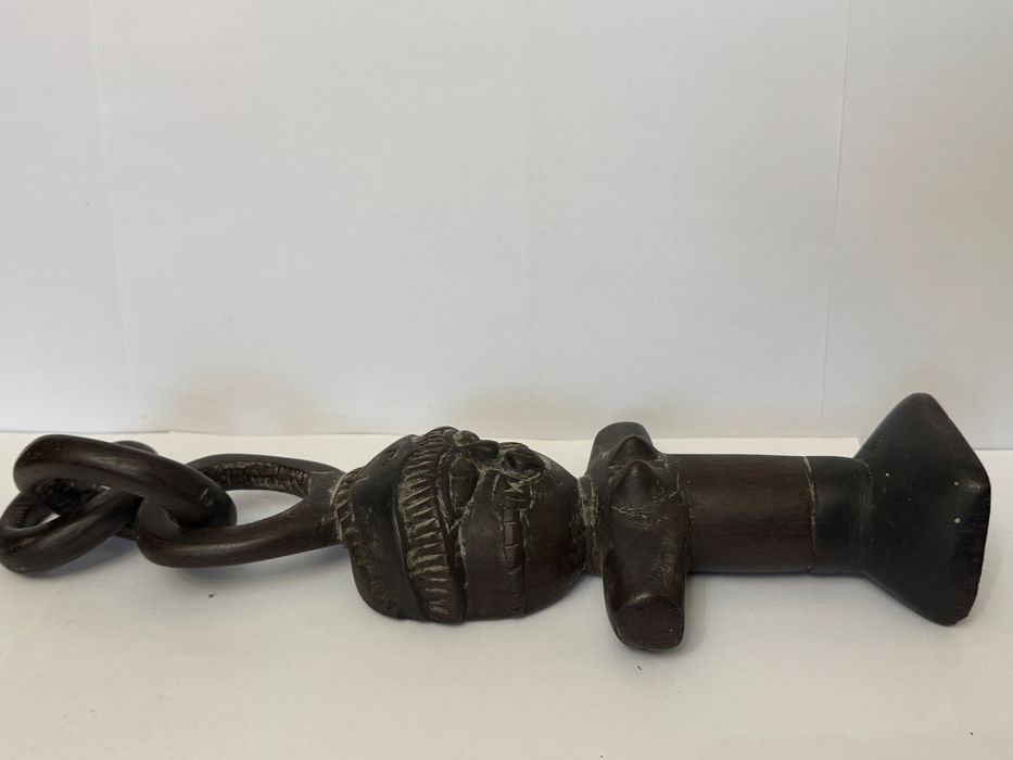 Statueta africana, zeita fertilitatii Ashanti. Papusa,talisman,amuleta