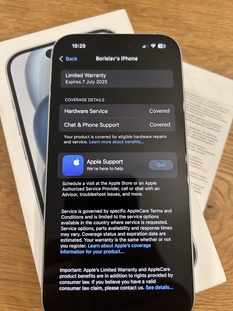 Iphone 15 128gb гаранция