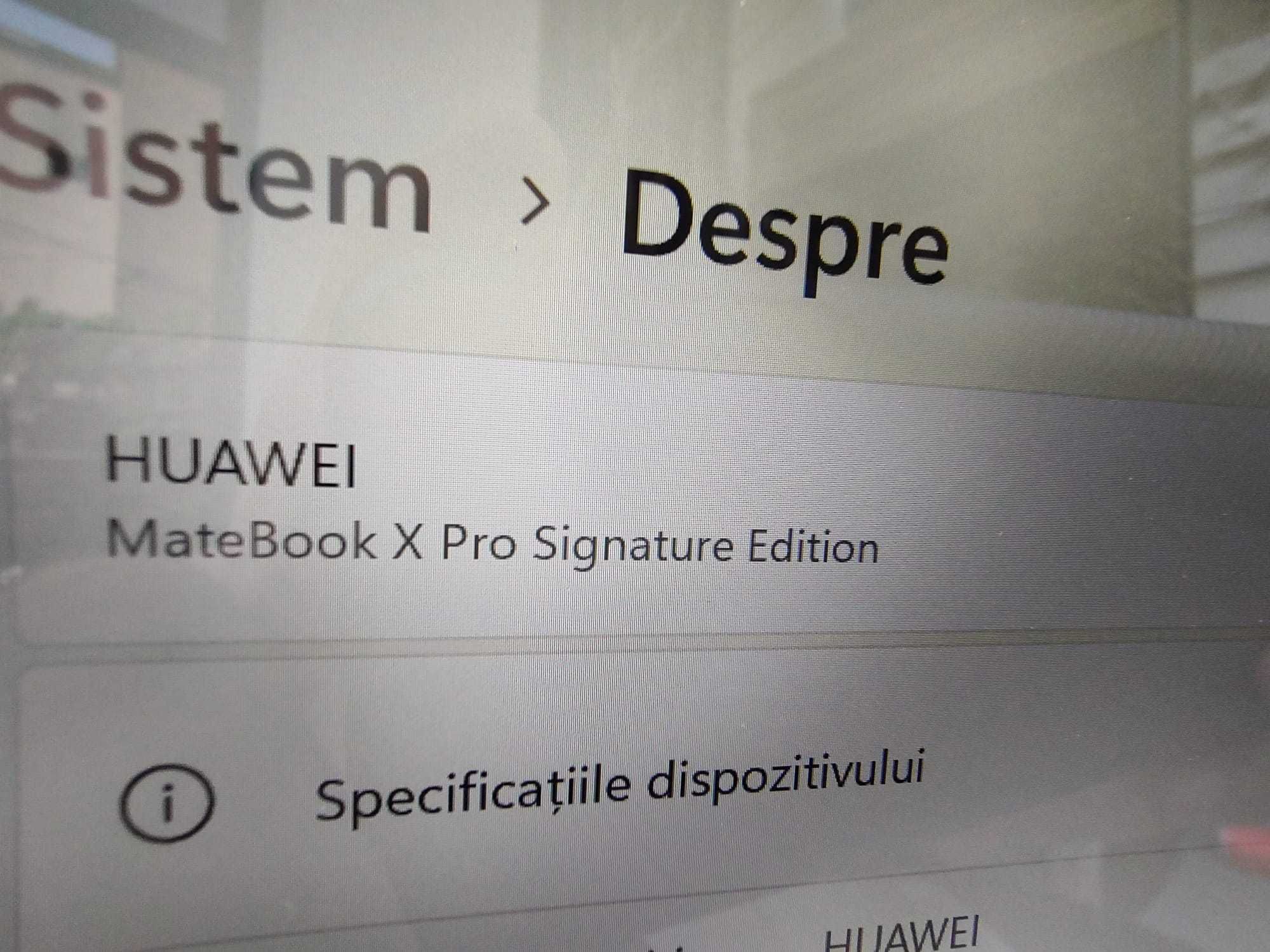 HUAWEI MateBook X PRO SIGNATURE EDITION, 3K display - stare excelenta