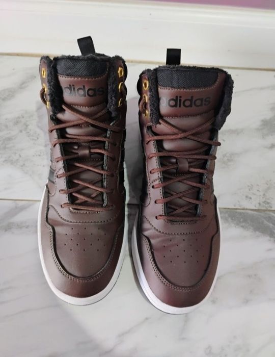 Ghete Adidas Performance Hoops 3.0 Mid Winterzed