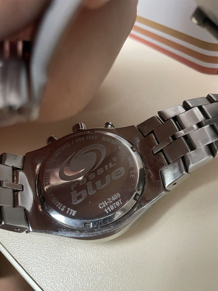 Ceas Fossil Blue