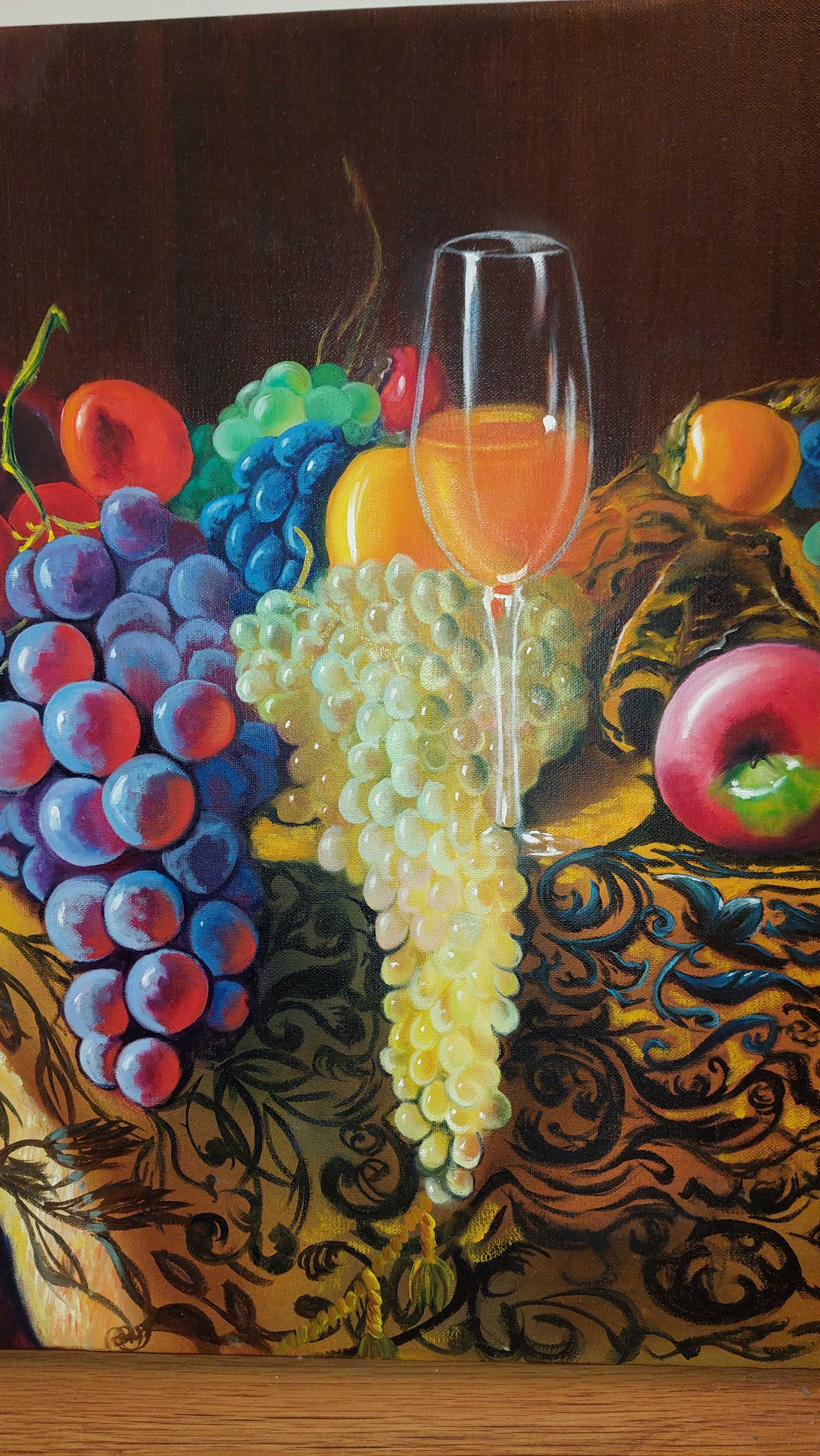 Картина маслом "Виноград"
