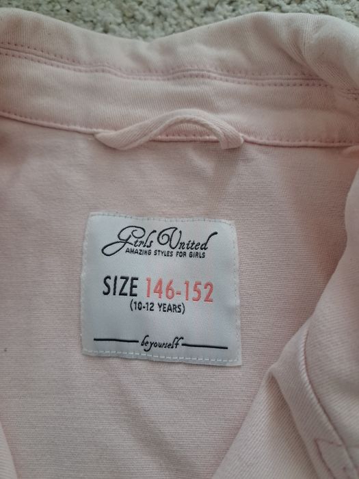 Geaca blugi roz hm marimea 146 152 pentru 11 - 12 ani