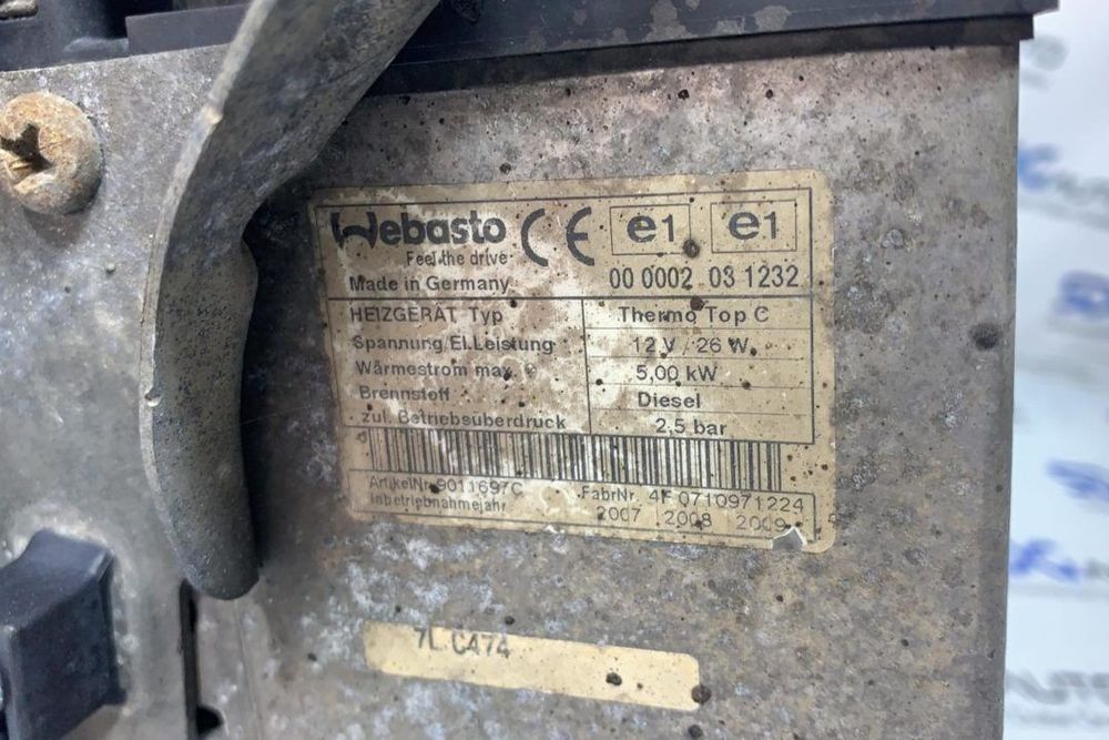 Webasto 5kw Fiat Ducato 3.0 JTD 2006 - 2012 Euro 4