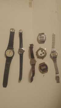7 часовника за части/ремонт -Victor -Christian Dior -Timex -Q&Q -Sanio